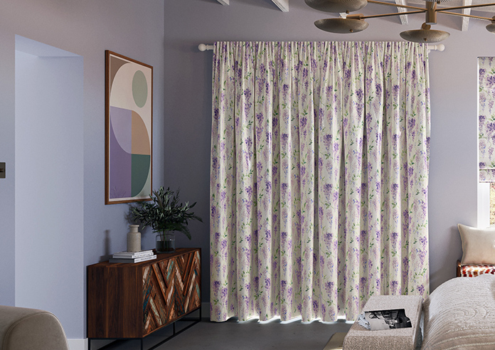 Wisteria Silk, Violet - Made to Measure Curtains - Image 7